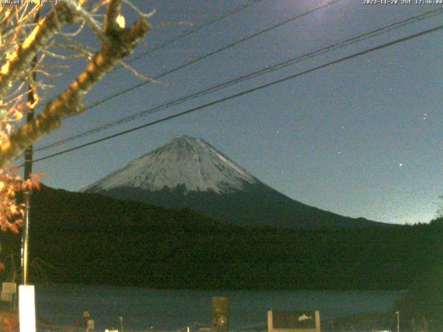 西湖からの富士山