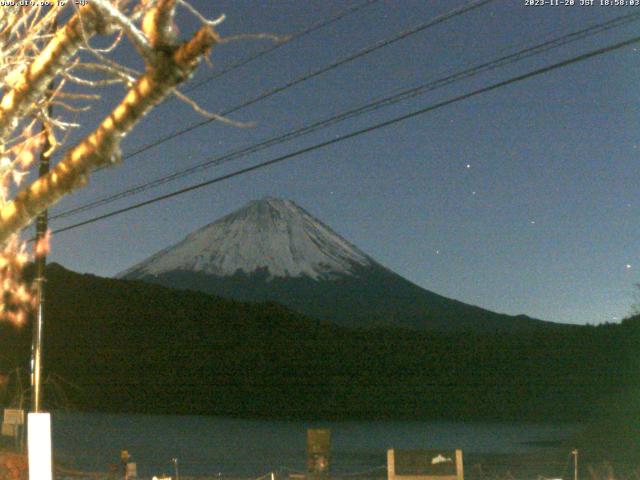 西湖からの富士山