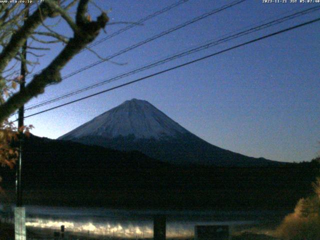 西湖からの富士山