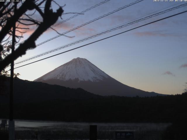 西湖からの富士山