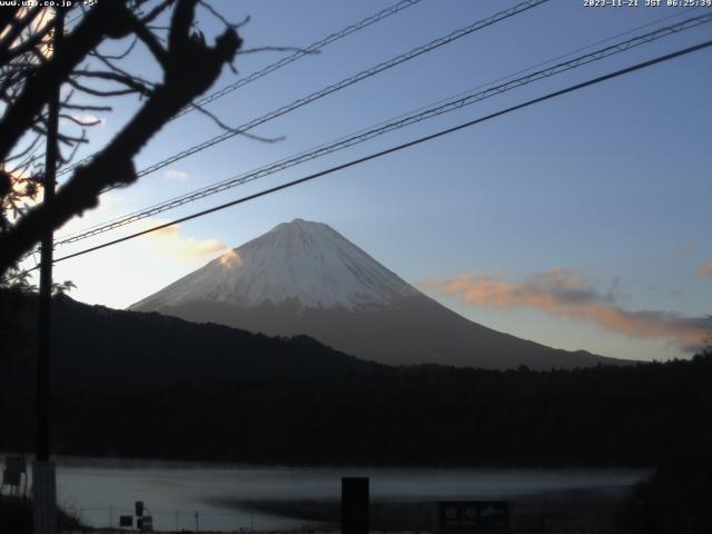 西湖からの富士山