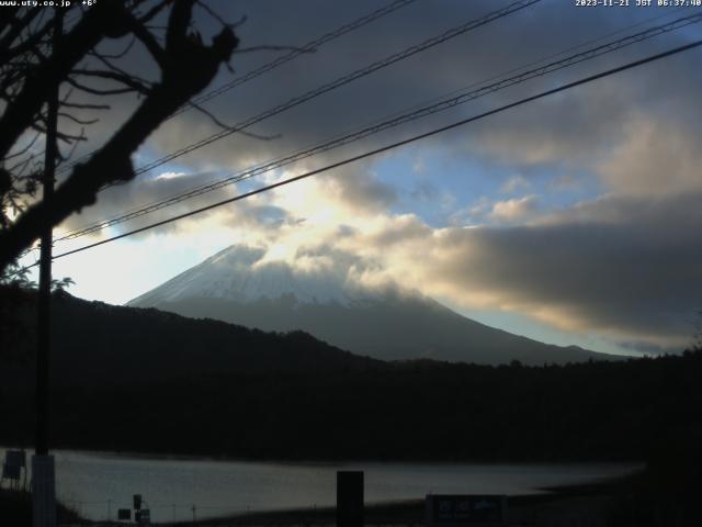 西湖からの富士山