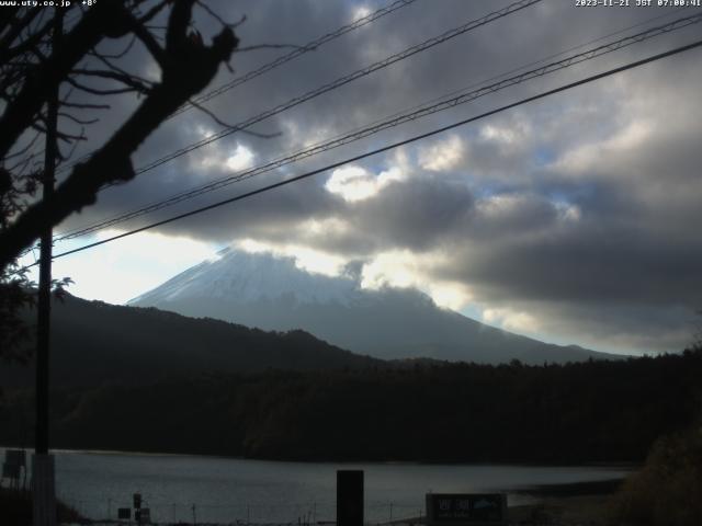 西湖からの富士山