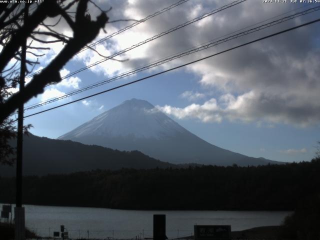 西湖からの富士山