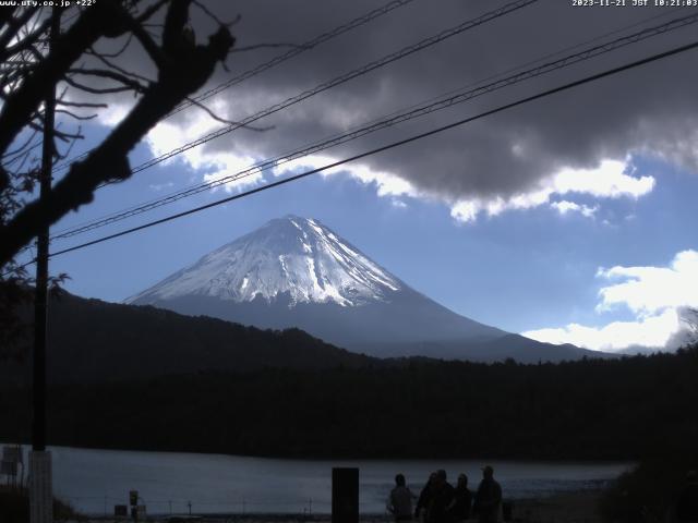 西湖からの富士山