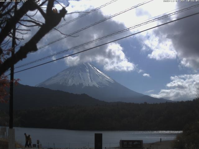 西湖からの富士山