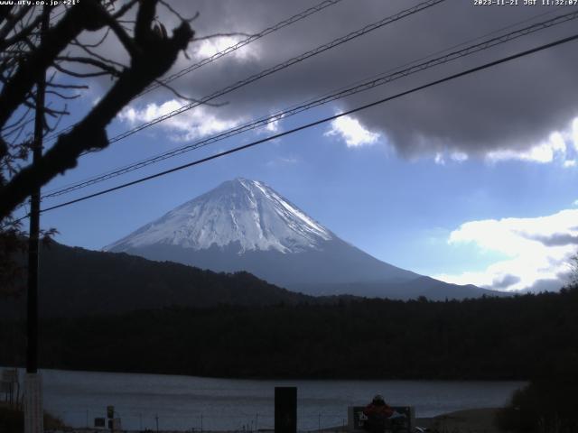 西湖からの富士山