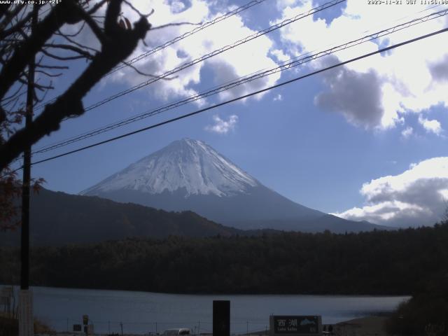 西湖からの富士山