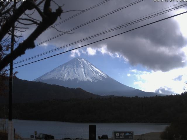 西湖からの富士山