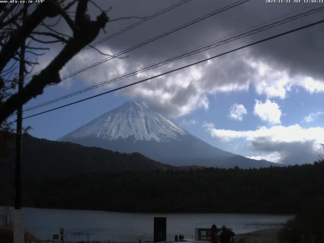 西湖からの富士山