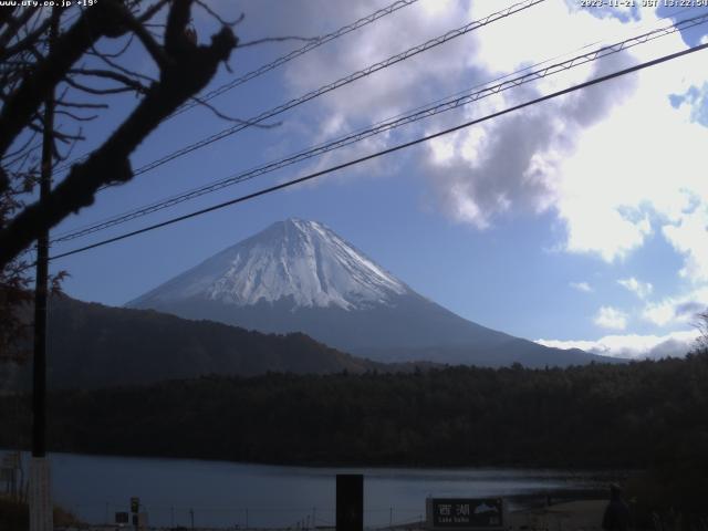 西湖からの富士山