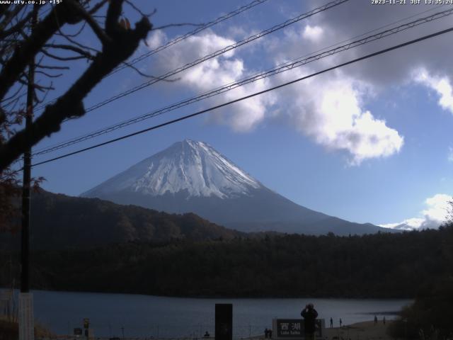 西湖からの富士山