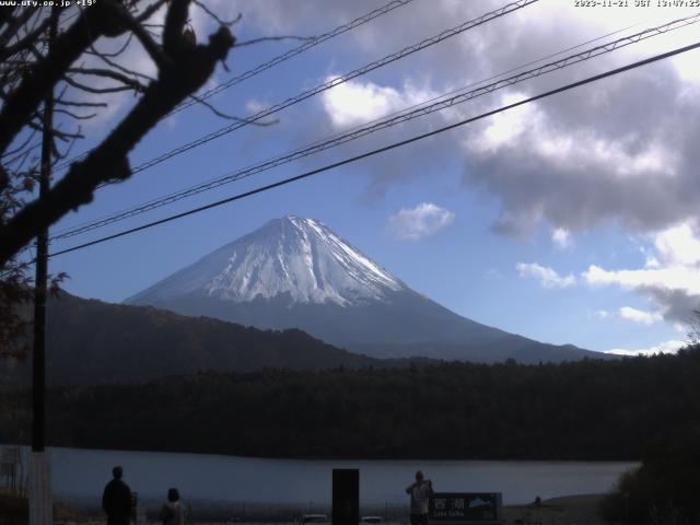 西湖からの富士山