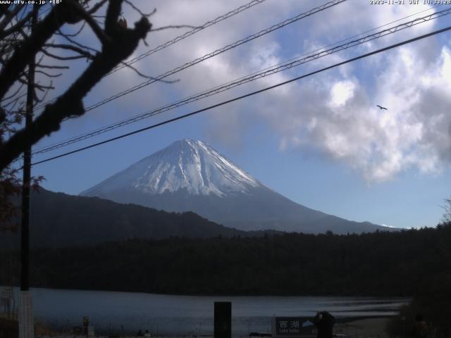 西湖からの富士山