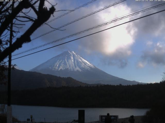 西湖からの富士山