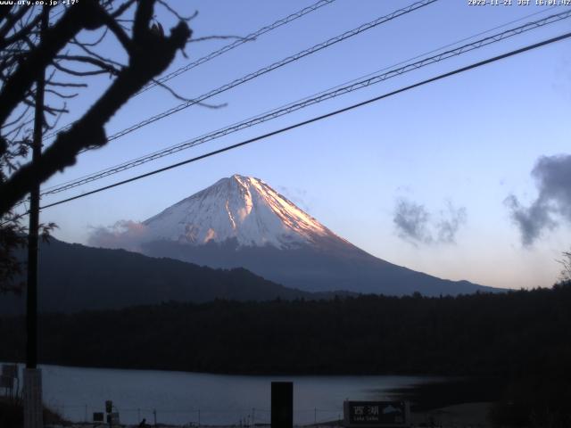 西湖からの富士山