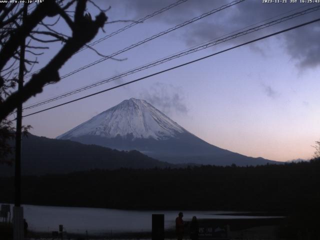 西湖からの富士山