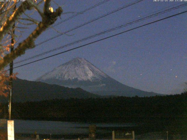 西湖からの富士山