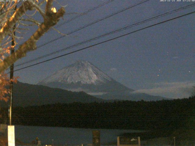 西湖からの富士山