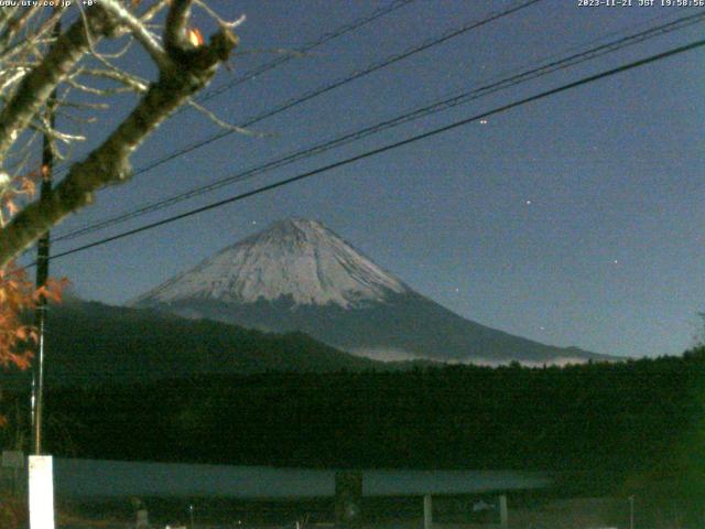 西湖からの富士山