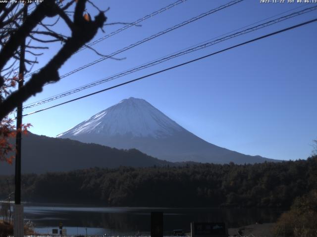 西湖からの富士山