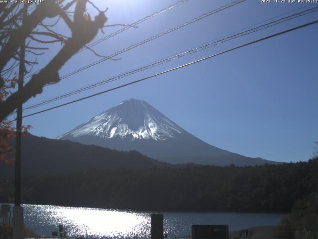 西湖からの富士山