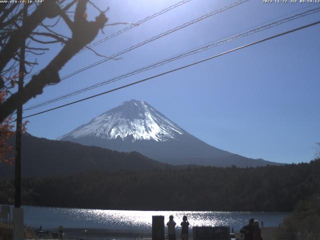 西湖からの富士山