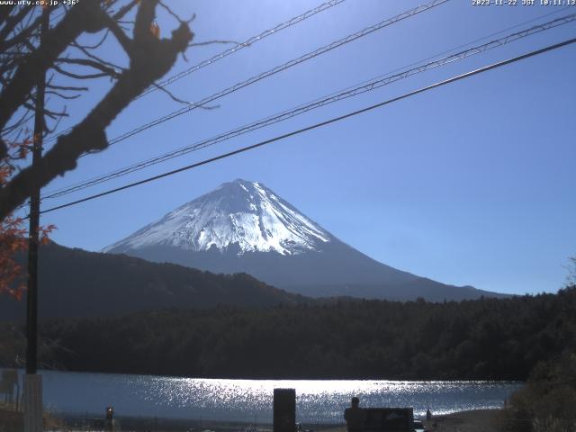 西湖からの富士山