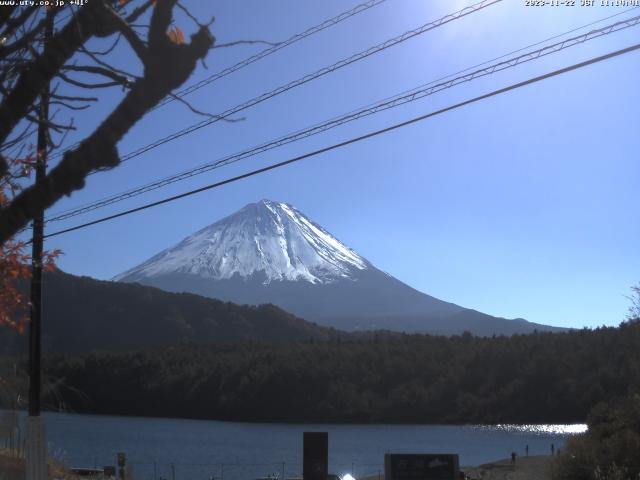 西湖からの富士山