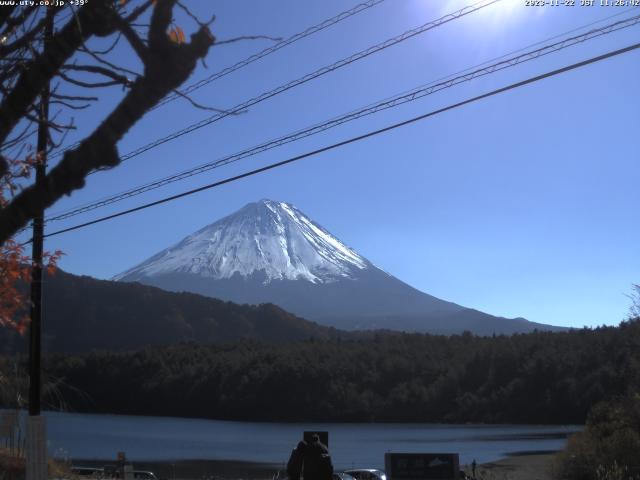 西湖からの富士山