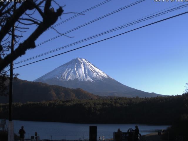 西湖からの富士山