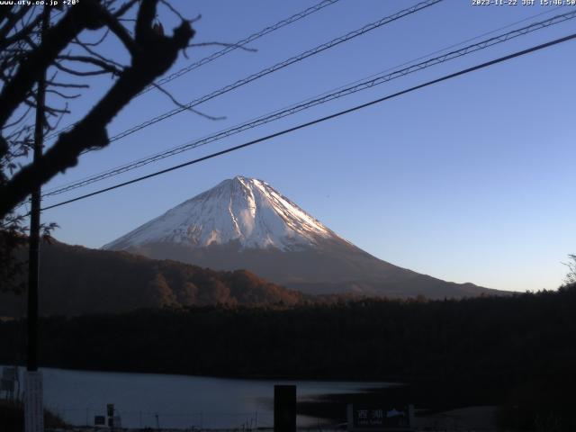 西湖からの富士山