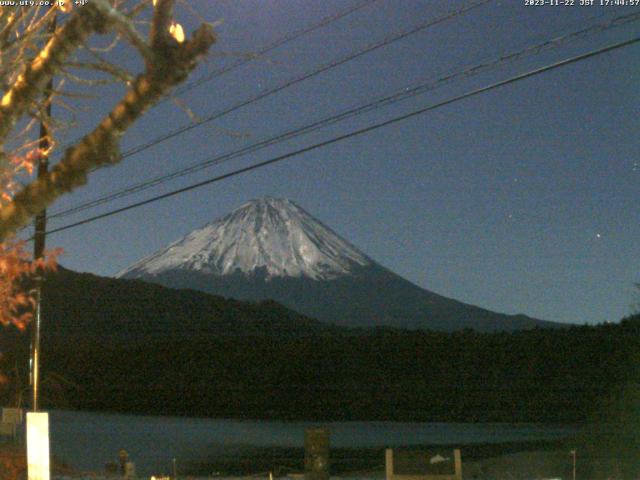 西湖からの富士山