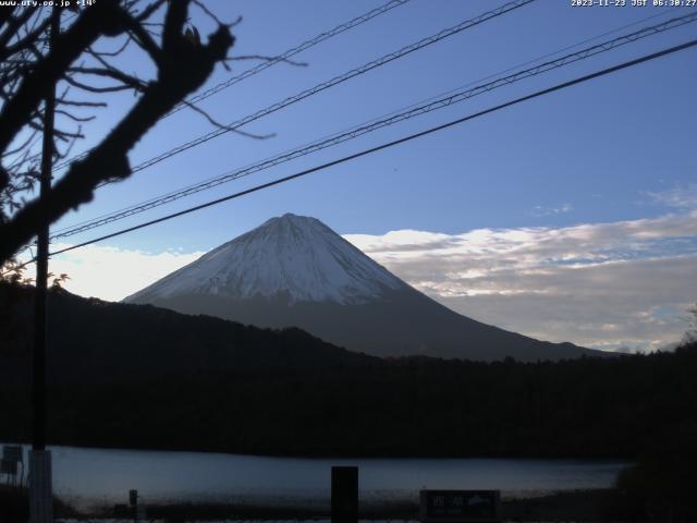 西湖からの富士山