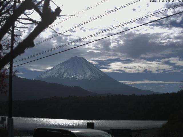 西湖からの富士山