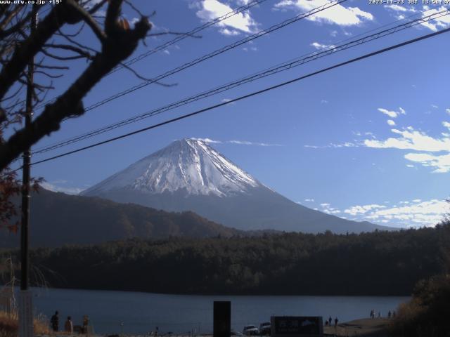 西湖からの富士山