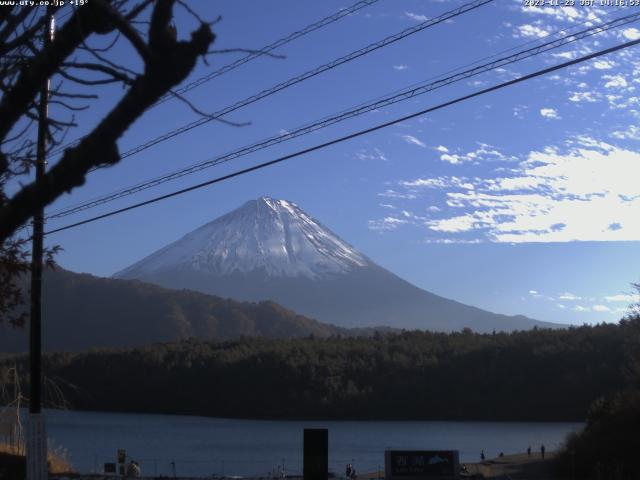 西湖からの富士山