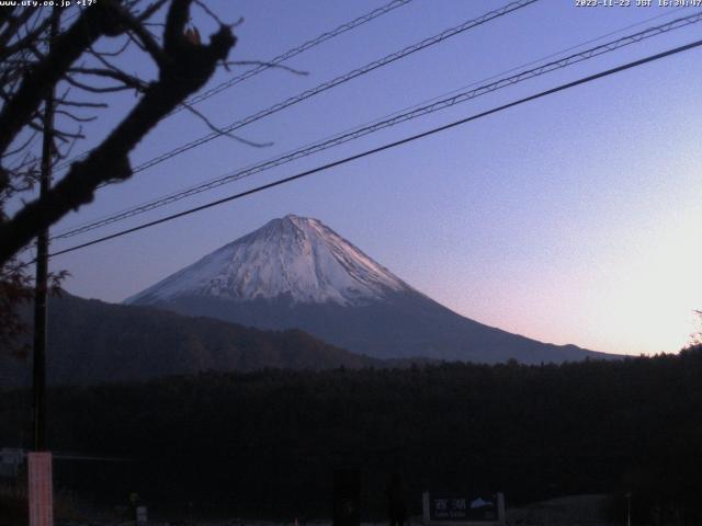 西湖からの富士山