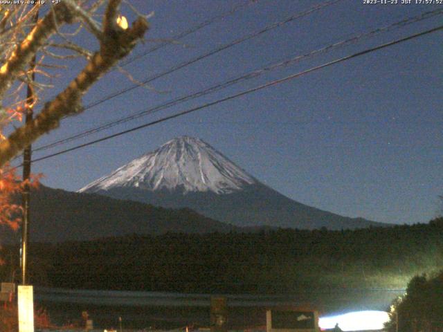 西湖からの富士山