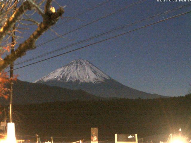 西湖からの富士山