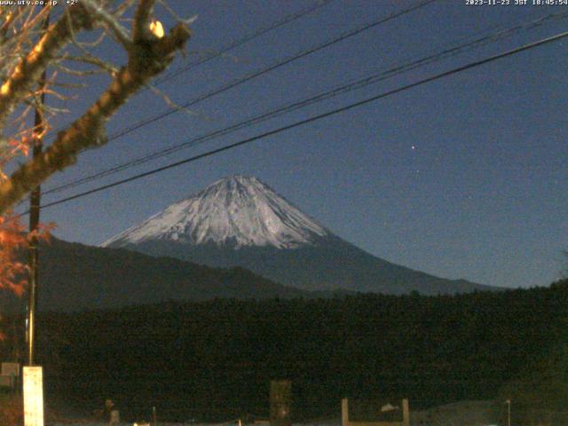 西湖からの富士山