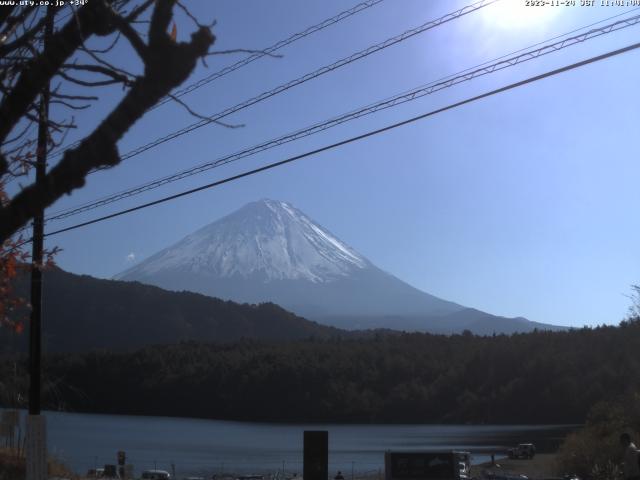 西湖からの富士山