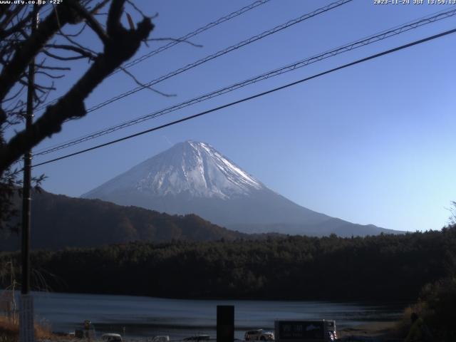 西湖からの富士山