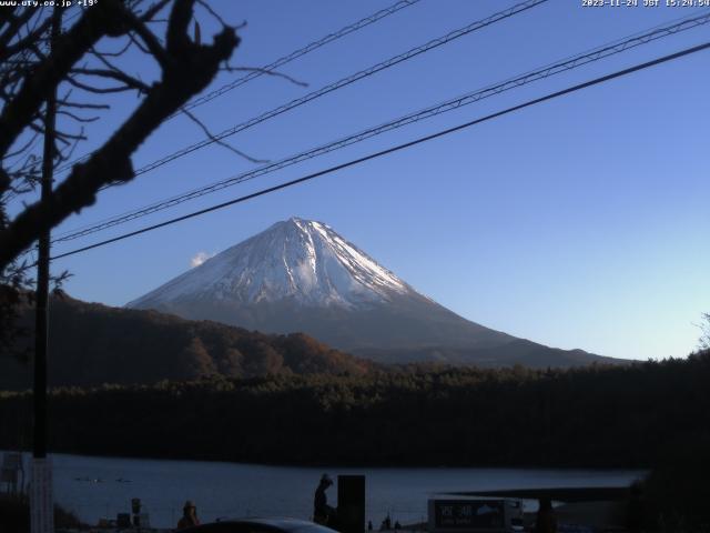 西湖からの富士山