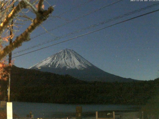 西湖からの富士山