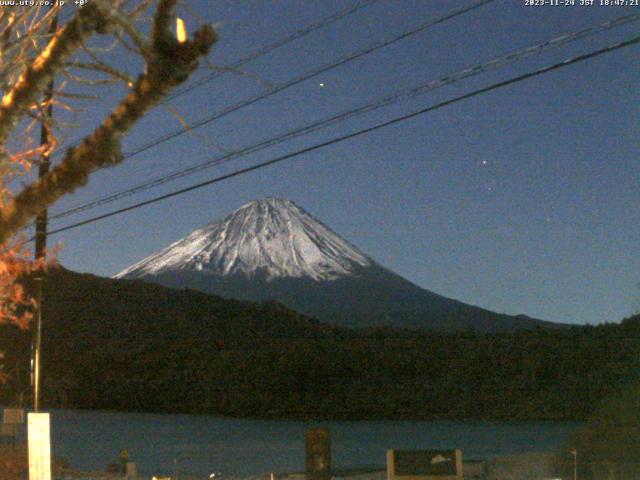 西湖からの富士山