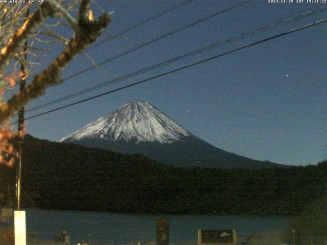 西湖からの富士山