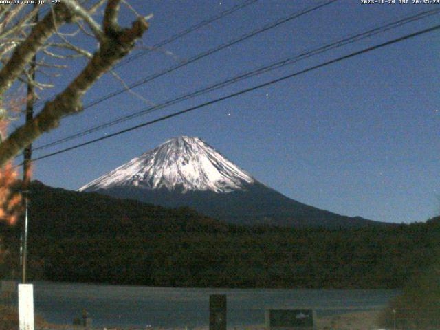 西湖からの富士山