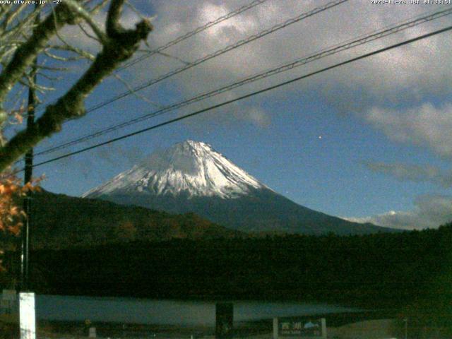 西湖からの富士山