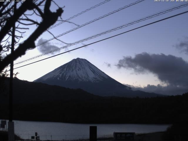 西湖からの富士山